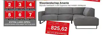 Woonsquare Woonlandschap amante stijlvolle hoekbank aanbieding