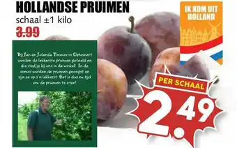 MCD Supermarkt Hollandse pruimen aanbieding