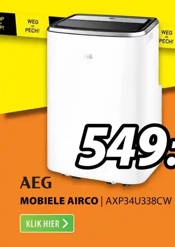 Expert Aeg mobiele airco | axp34u338cw aanbieding