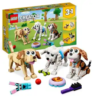 Intertoys Lego creator 3-in-1 schattige honden 31137 aanbieding