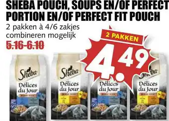 MCD Supermarkt Sheba Pouch, Soups En-of Perfect Portion En-of Perfect Fit Pouch aanbieding