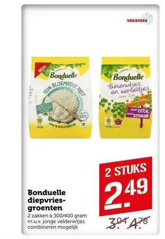 CoopCompact Bonduelle Diepvriesgroenten aanbieding