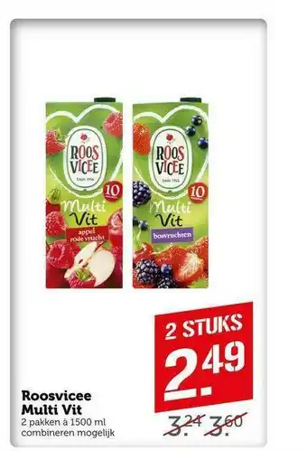 CoopCompact Roosvicee Multi Vit aanbieding