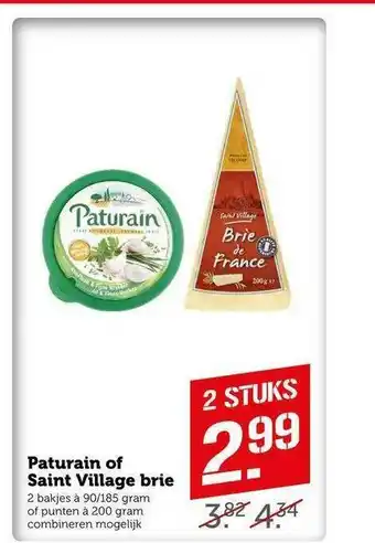 CoopCompact Paturain Of Saint Village Brie aanbieding