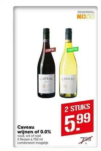 CoopCompact Caveau Wijnen Of 0.0% aanbieding