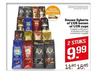 CoopCompact Douwe Egberts Of L'Or Bonen Of L'Or Cups aanbieding