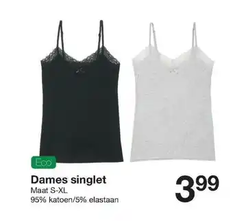 Zeeman Eco Dames Singlet aanbieding