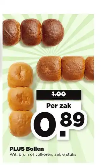 PLUS Plus Bollen Wit, Bruin Of Volkoren aanbieding