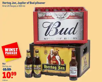 Makro Hertog jan, jupiler of bud pilsener aanbieding