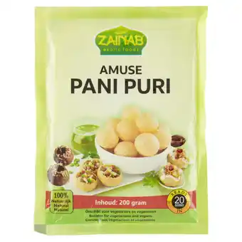 Jumbo Zainab amuse pani puri 200g aanbieding