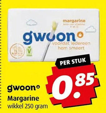 Boni Gwoon margarine aanbieding