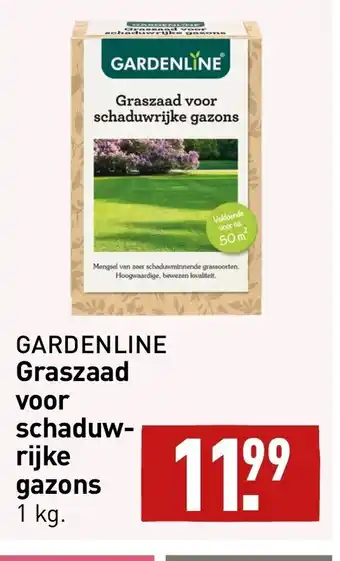 ALDI Gardenline Graszaad voor schaduwrijke gazons 1kg aanbieding