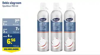 Makro Debic slagroom aanbieding