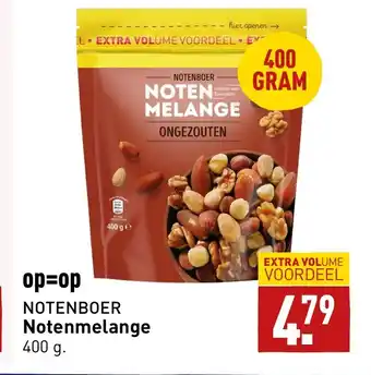 ALDI Notenboer Notenmelange 400 gram aanbieding