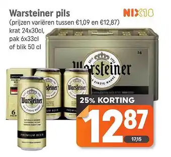 Lekker Makkelijk Warsteiner pils aanbieding