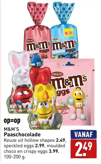 ALDI M&M's Paaschocolade aanbieding