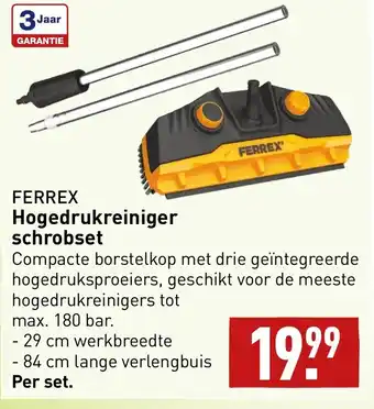 ALDI Ferrex Hogedrukreiniger schrobset aanbieding