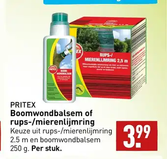 ALDI Pritex Boomwondbalsem of rups-/mierenlijmring 250 gram aanbieding