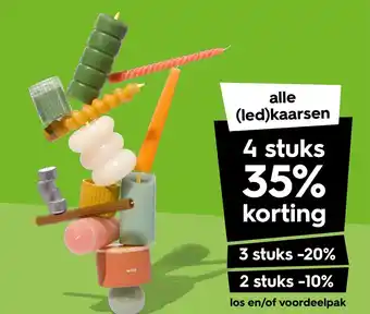 HEMA Ledkaarsen en kaarsen aanbieding