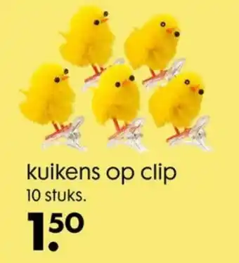 HEMA Kuikens op clip 10st aanbieding