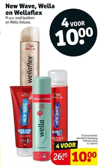 Kruidvat New Wave , Wella en Wellaflex aanbieding