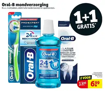 Kruidvat Oral-B mondverzorging 1+1 gratis aanbieding