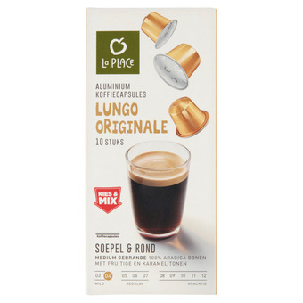 Jumbo La place koffiecups lungo originale 10 stuks aanbieding
