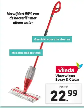 Lidl Vileda vloerwisser spray & clean aanbieding