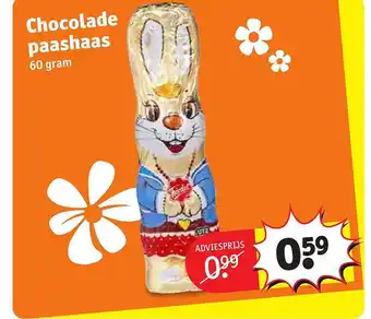 Kruidvat Chocolade paashaas aanbieding