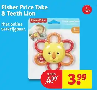 Kruidvat Fisher price take & teeth lion aanbieding