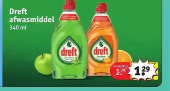 Kruidvat Dreft afwasmiddel aanbieding