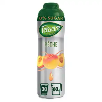 Jumbo Teisseire perzik 0% suiker vruchtensiroop 60cl aanbieding