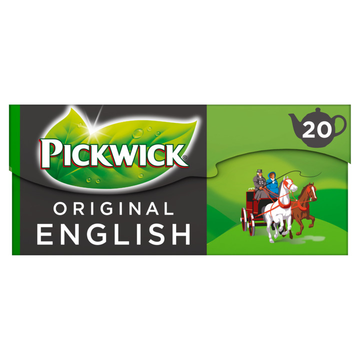 Pickwick english zwarte thee voor pot 20 stuks aanbieding bij Jumbo