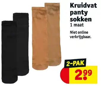 Kruidvat Kruidvat panty sokken 2-pak aanbieding