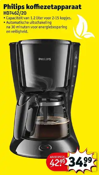 Kruidvat Philips koffiezetapparaat aanbieding