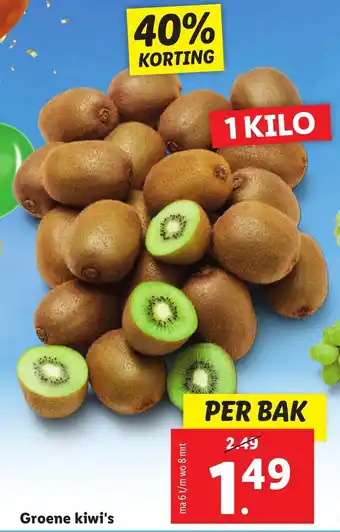 Lidl Groene kiwi's aanbieding