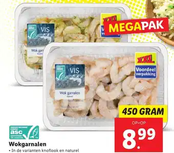 Lidl Wokgarnalen 450g aanbieding