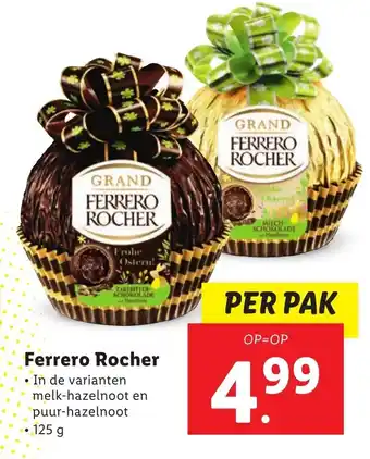 Lidl Ferrero rocher 125g aanbieding