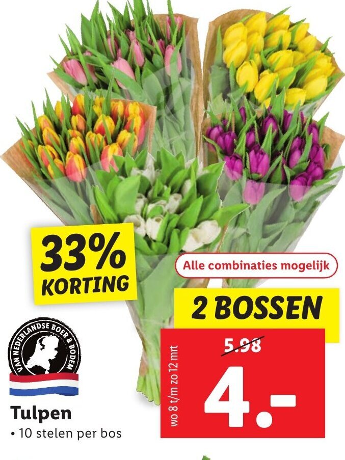 Tulpen aanbieding bij Lidl