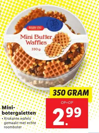 Lidl Mini-botergaletten 350g aanbieding