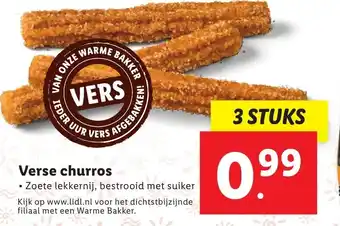 Lidl Verse churros 3 stuks aanbieding