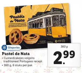 Lidl Pastel de nata 360g aanbieding