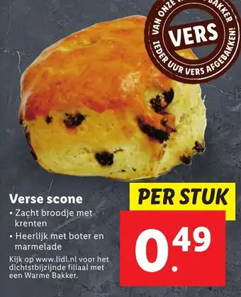 Lidl Verse scone per stuk aanbieding