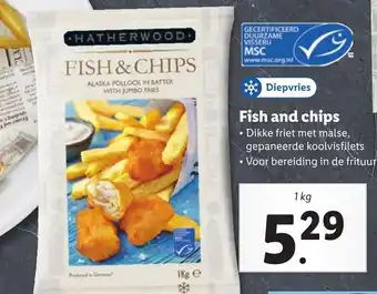 Lidl Fish and chips aanbieding