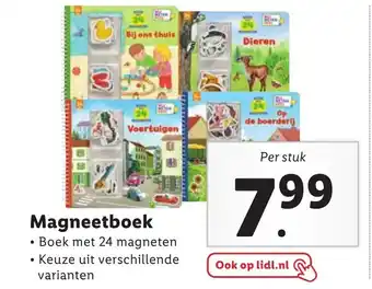 Lidl Magneetboek per stuk aanbieding