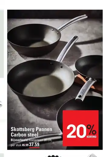 Sligro Skottsberg Pannen Carbon Steel per stuk aanbieding