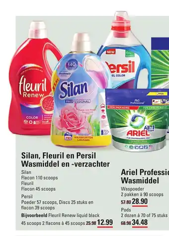 Sligro Silan, Fleuril en Persil Wasmiddel en - verzachter aanbieding