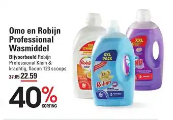 Sligro Omo en Robijn Professional Wasmiddel aanbieding