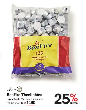 Sligro BonFire Theelichten zak 125 stuks aanbieding