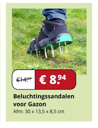 Voordeeldrogisterij Beluchtingssandalen voor Gazon 30 x 13,5 x 8,5 cm aanbieding